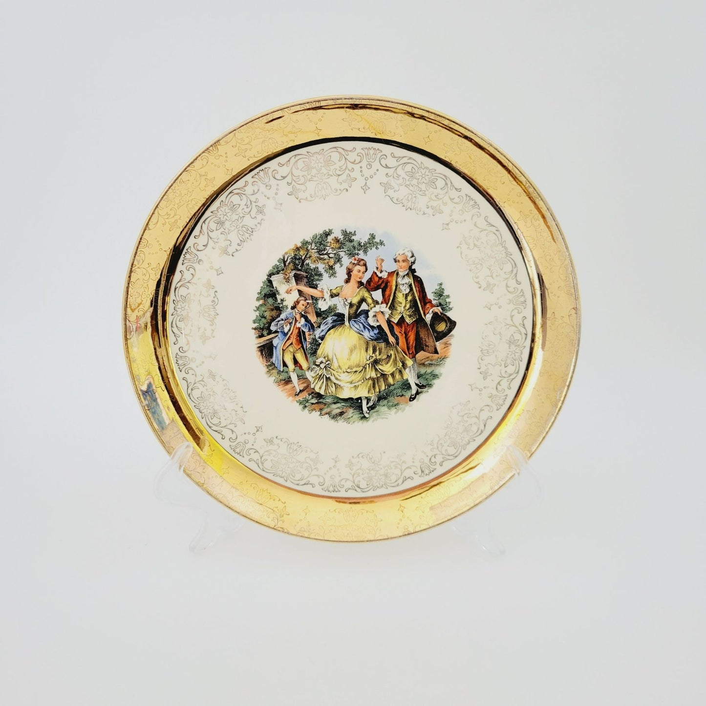 Sabin Crest O Gold George & Martha 9" Luncheon Plate