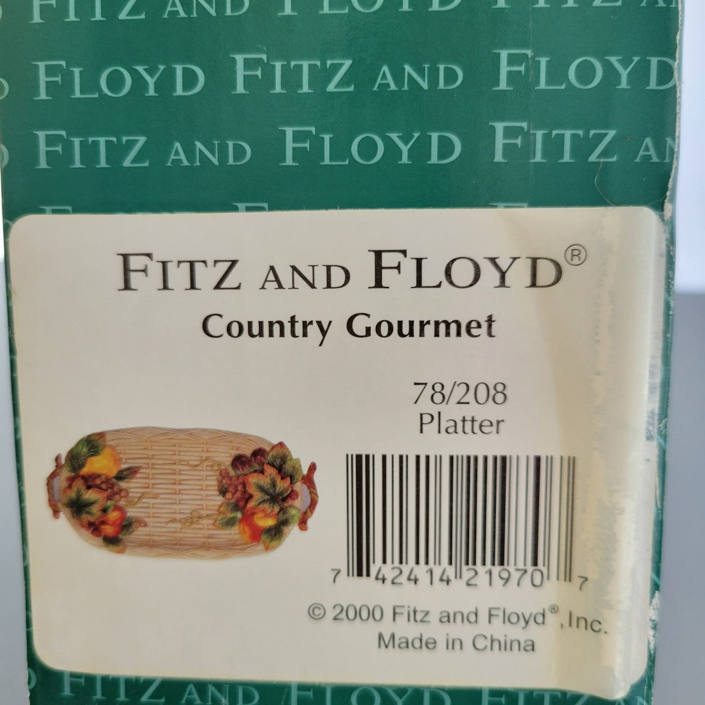 Fitz & Floyd Country Gourmet 20" Serving Platter