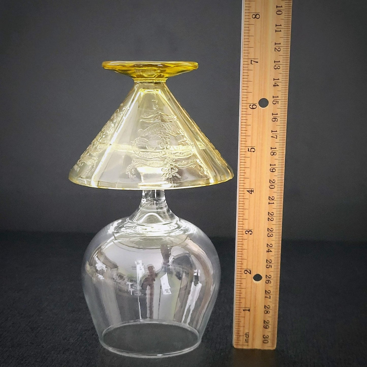 Upcycled Vintage Glassware Fairy Lamp