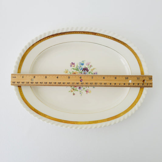 K&A Krautheim 12" Oval Platter La Marquise, Selb Bavaria Germany