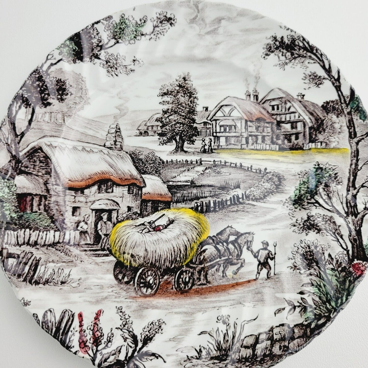 Staffordshire Yorkshire Salad Plate, Set of 2, Made in England