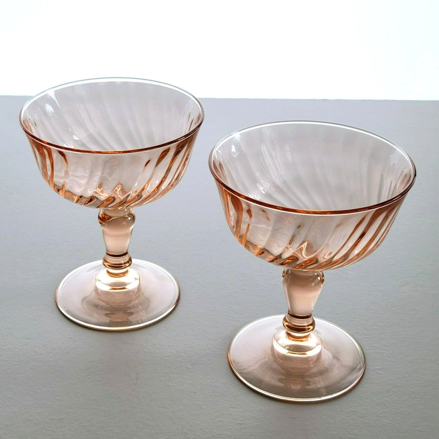 Cristal D'Arques "Rosaline Pink" Champagne Glass, Set of 2, Made in France