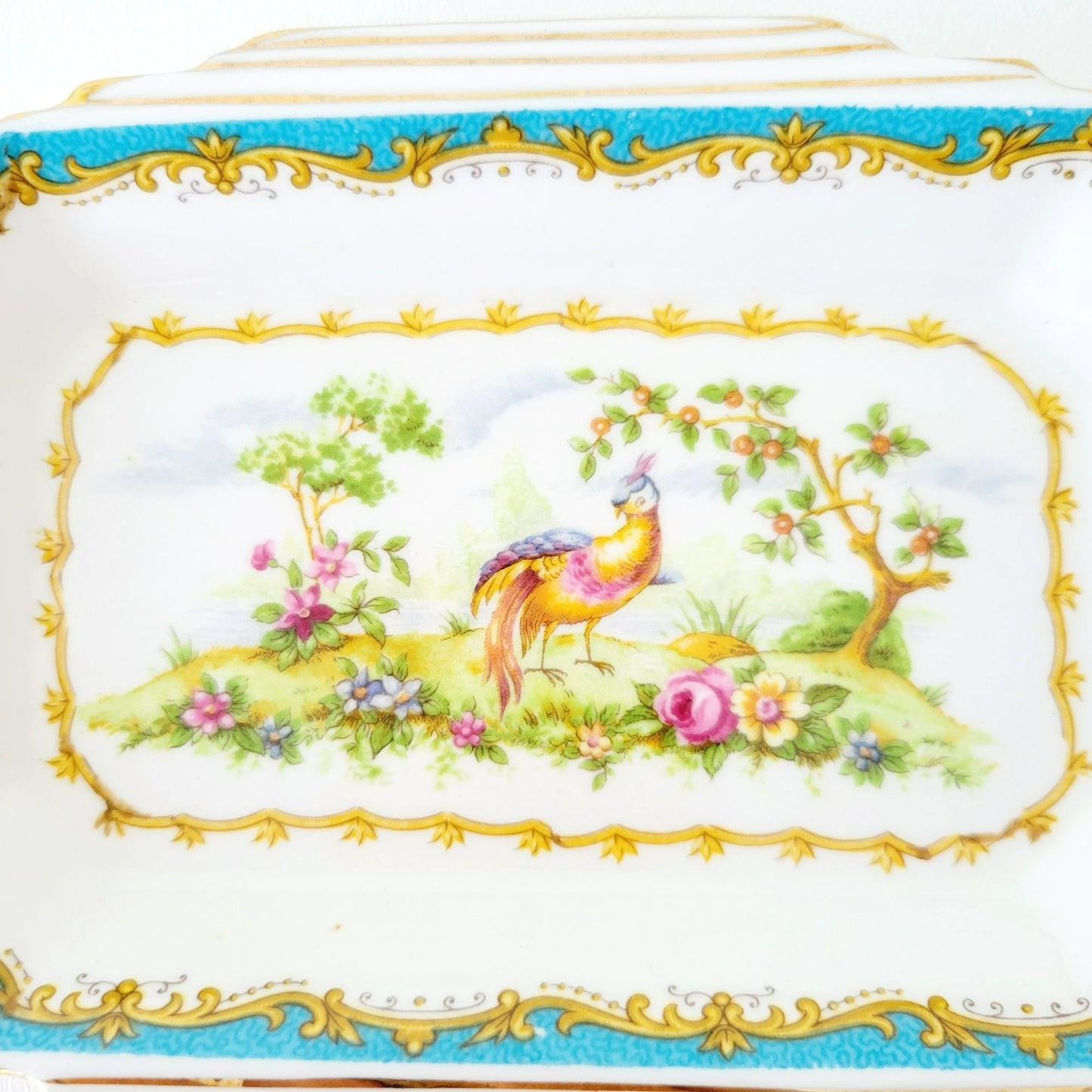 Royal Albert Chelsea Bird Demitasse Creamer, Sugar Bowl & Tray Set