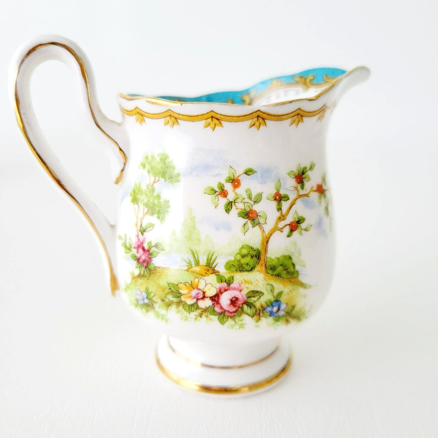 Royal Albert Chelsea Bird Demitasse Creamer, Sugar Bowl & Tray Set