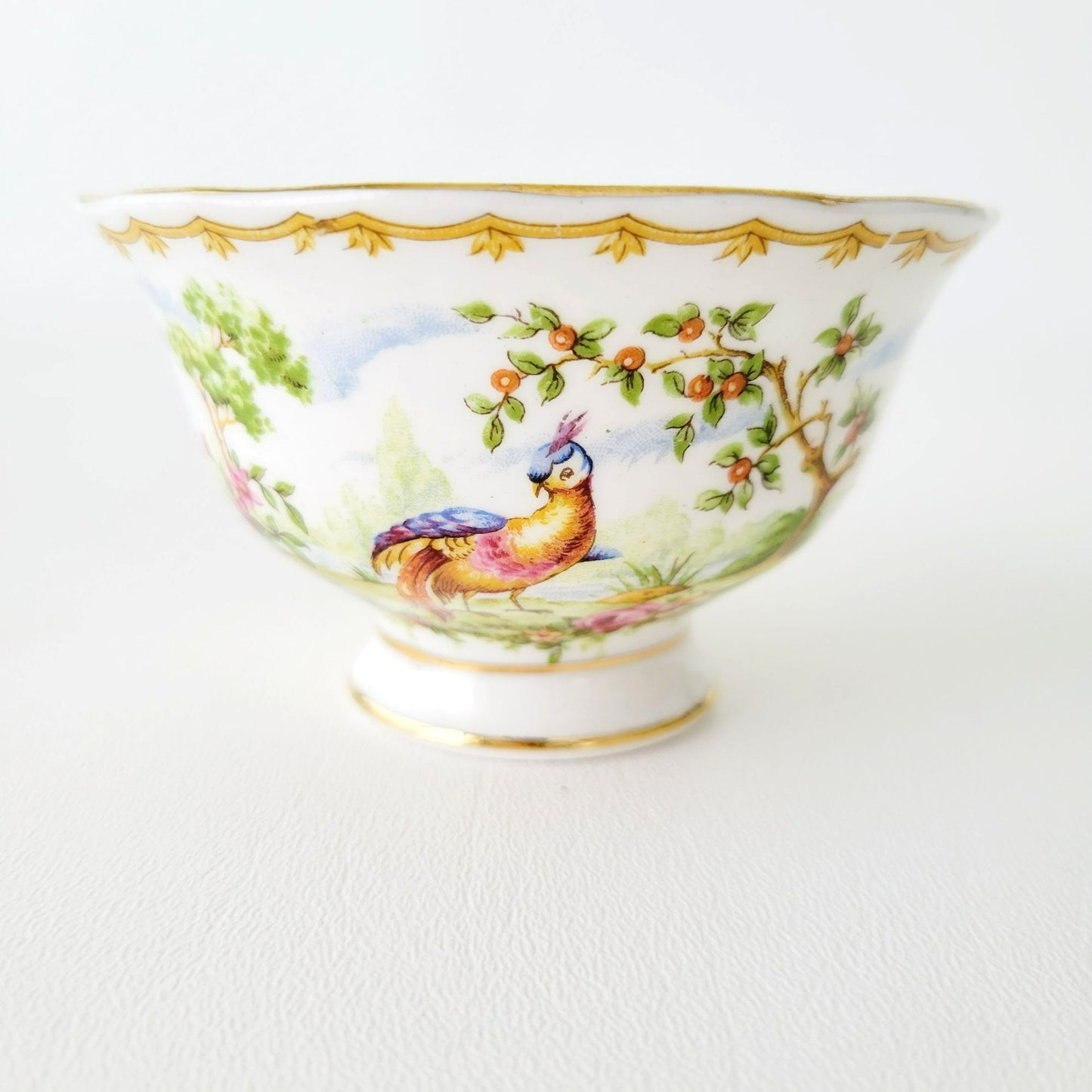 Royal Albert Chelsea Bird Demitasse Creamer, Sugar Bowl & Tray Set