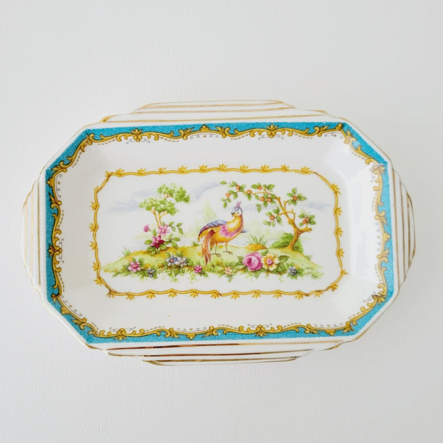 Royal Albert Chelsea Bird Demitasse Creamer, Sugar Bowl & Tray Set