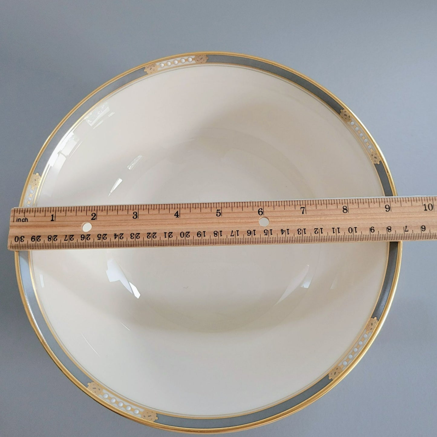 Lenox McKinley Round Serving Bowl, Presidential Collection, USA Made