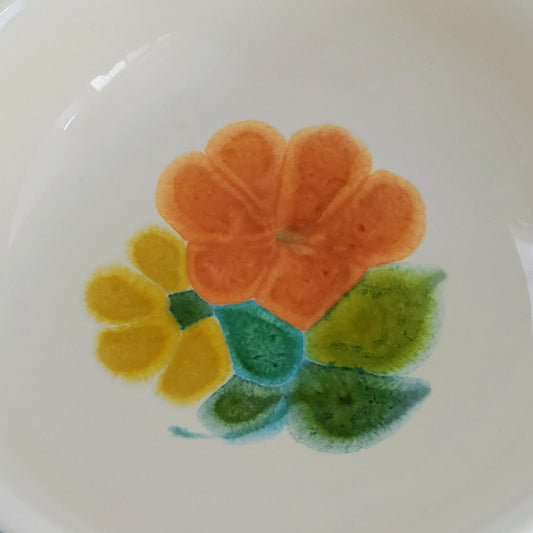 Franciscan Floral Berry Dessert Bowl, c.1970s USA