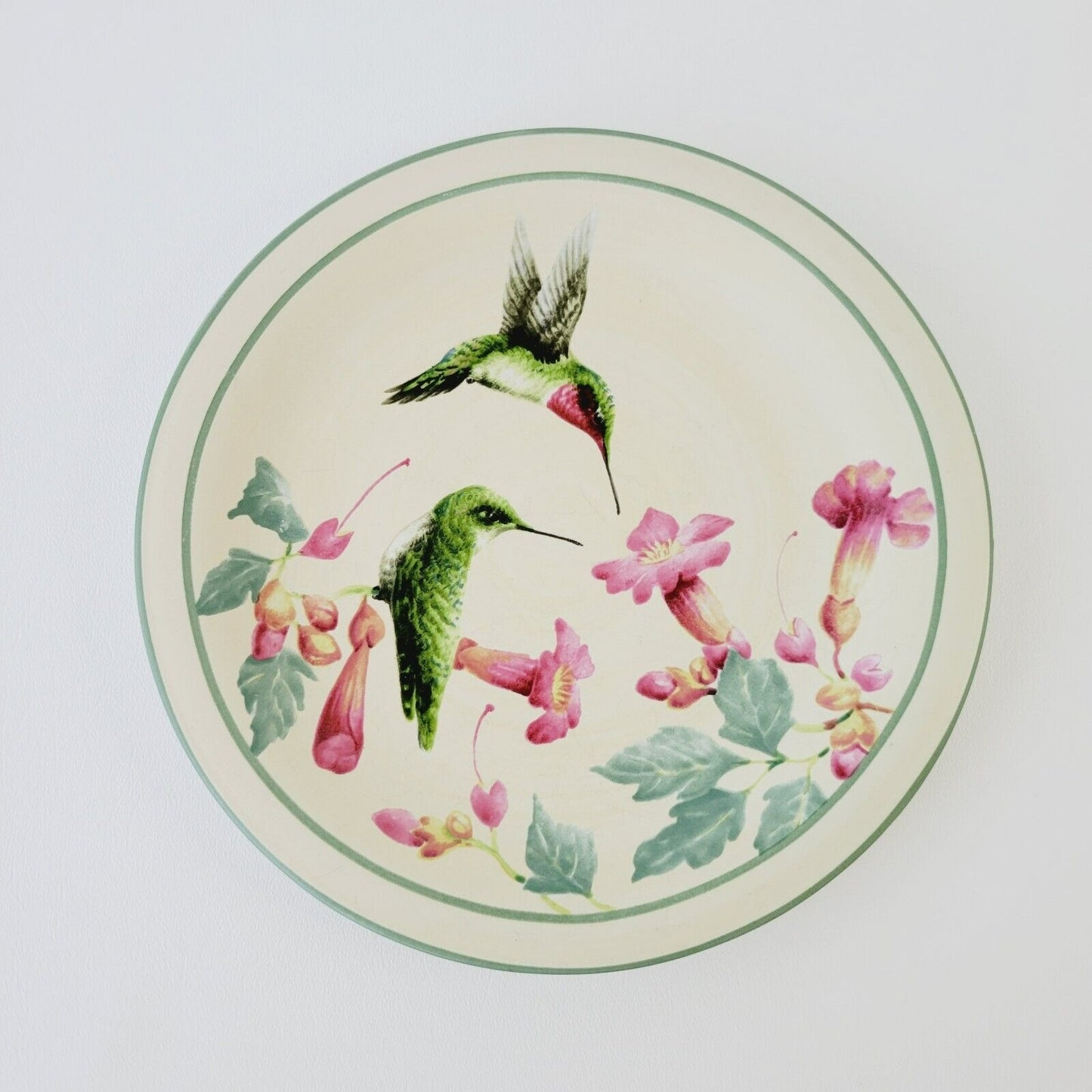 Lenox Summer Greetings Salad Plate Ruby Throated Hummingbird