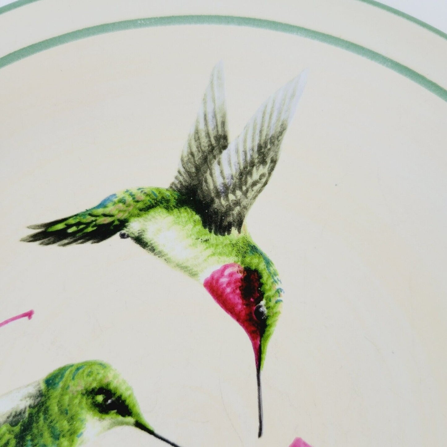 Lenox Summer Greetings Salad Plate Ruby Throated Hummingbird