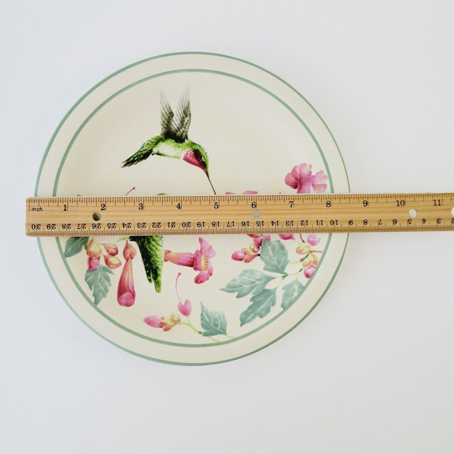 Lenox Summer Greetings Salad Plate Ruby Throated Hummingbird