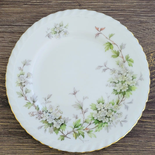 Franconia K&A Krautheim Hawthorn Bread Plate SET of 2, Gadroon Border, c.1964-75 Germany