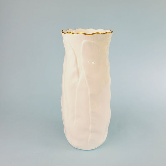 Royal Worcester Fern Leaf Vase, Bone China Made in England, c.1986