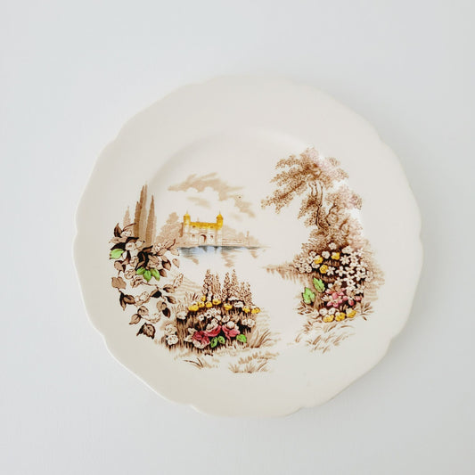 Johnson Bros Castle on The Lake Dinner Plate, Made in England