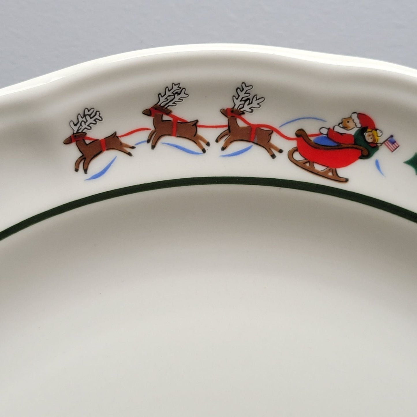 Pfaltzgraff Snow Village Dinner Plate, Set of 2, c.1990s