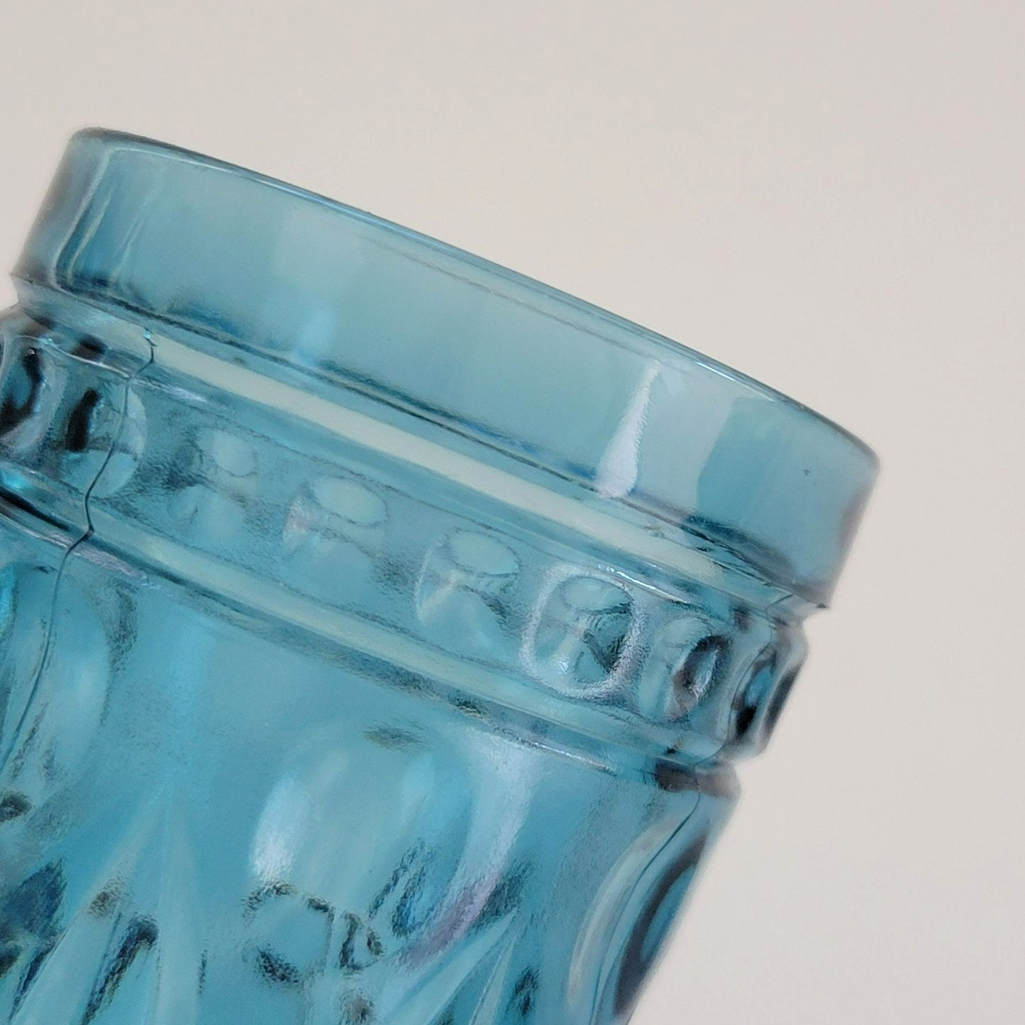 Indiana Glass Colony Park Lane Blue Juice Glasses, Set of 2, USA Made