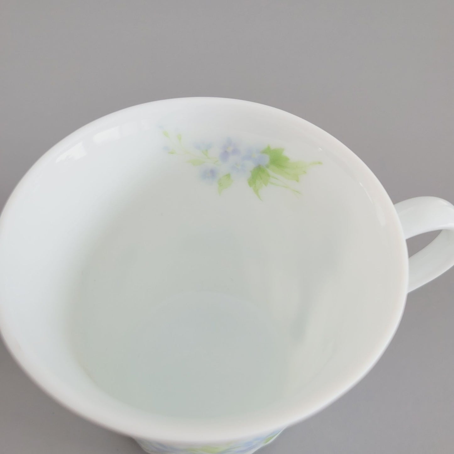 Vintage Shabby Chic Floral Swirl Teacup & Saucer, 2 Sets, Pastel Pink, Blue, Yellow Floral by Maple