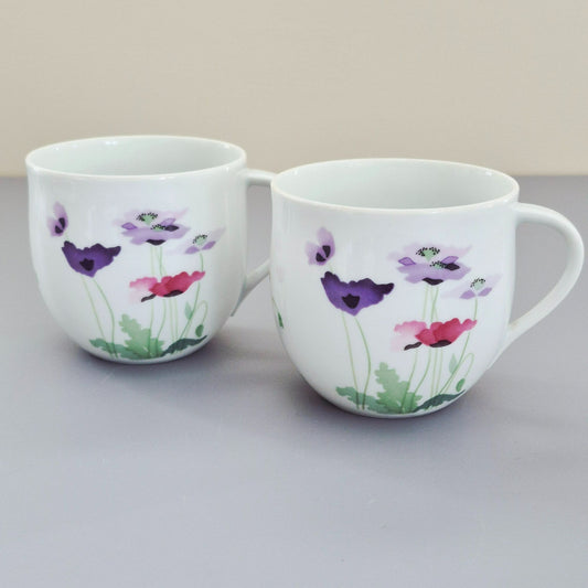 Block Spal "Midsummer" Coffee Cup, Set of 2, Portugal c.1986-90