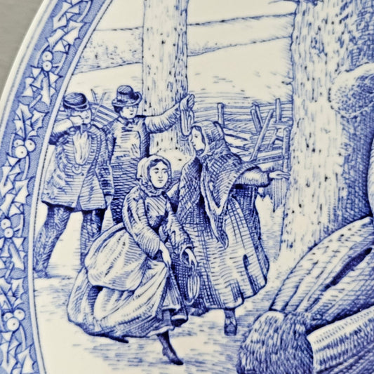 Spode Blue Room Victorian Annual Christmas Plate 1996, Made in England