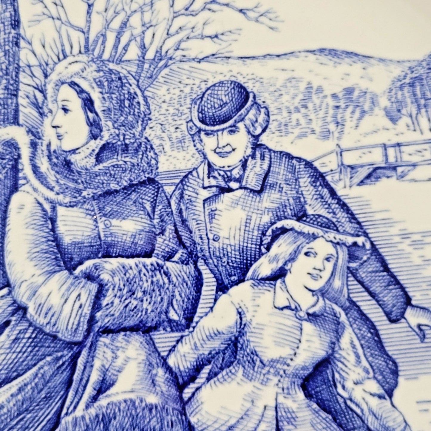 Spode Blue Room Victorian Annual Christmas Plate 1996, Made in England