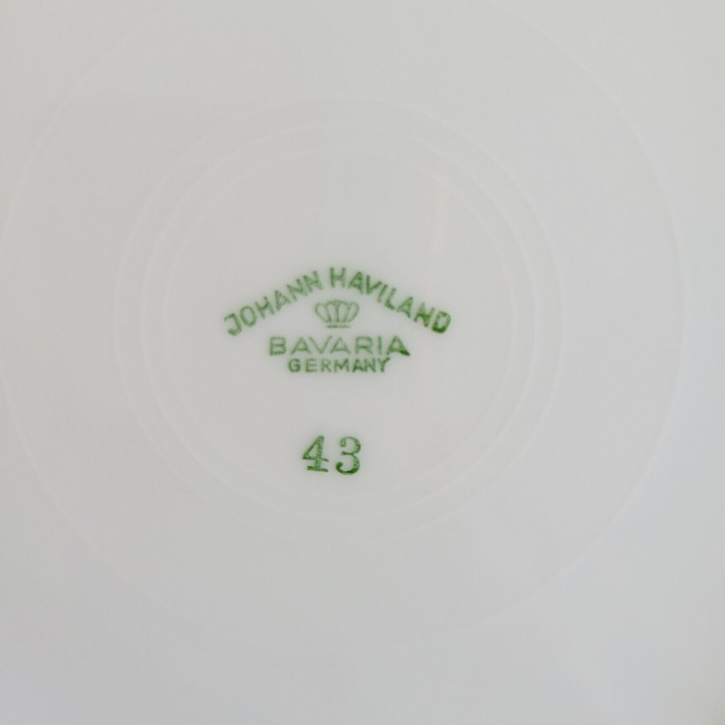 Johann Haviland Wedding Ring Salad Plate, Set of 2, Platinum Trim