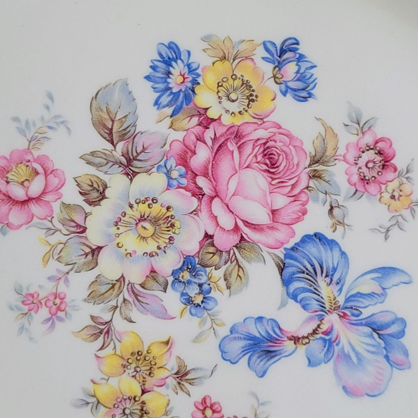 Edwin Knowles Priscilla 11" Oval Serving Platter, c.1940s USA Made