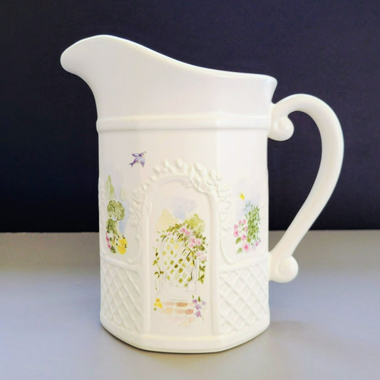 Pfaltzgraff Cape May Large Sculped Water Pitcher, c.1990s USA