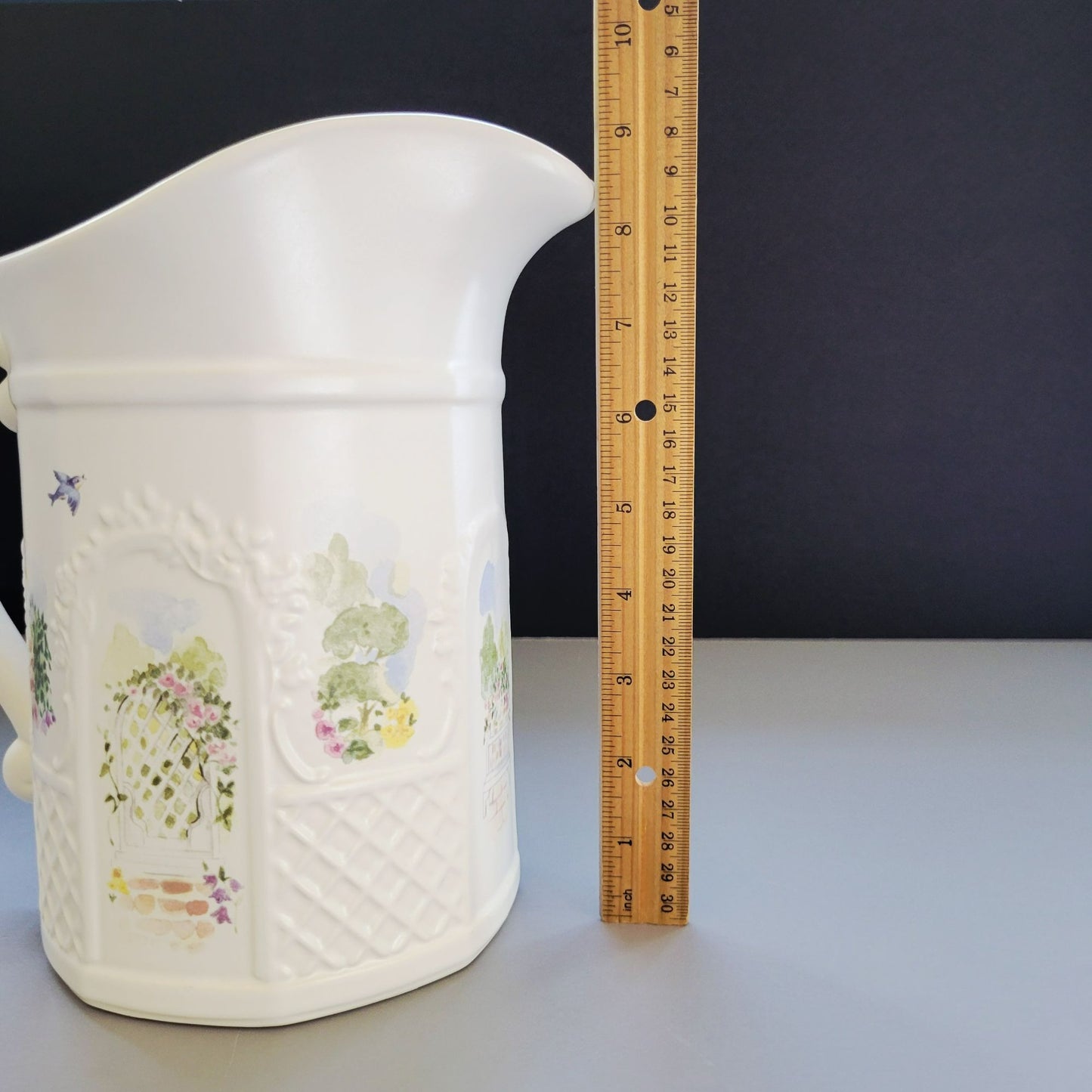 Pfaltzgraff Cape May Large Sculped Water Pitcher, c.1990s USA