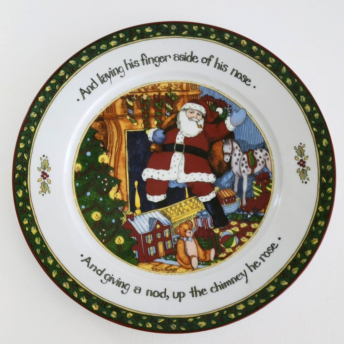 Portmeirion Christmas Story Dinner Plate, The Night Before Christmas