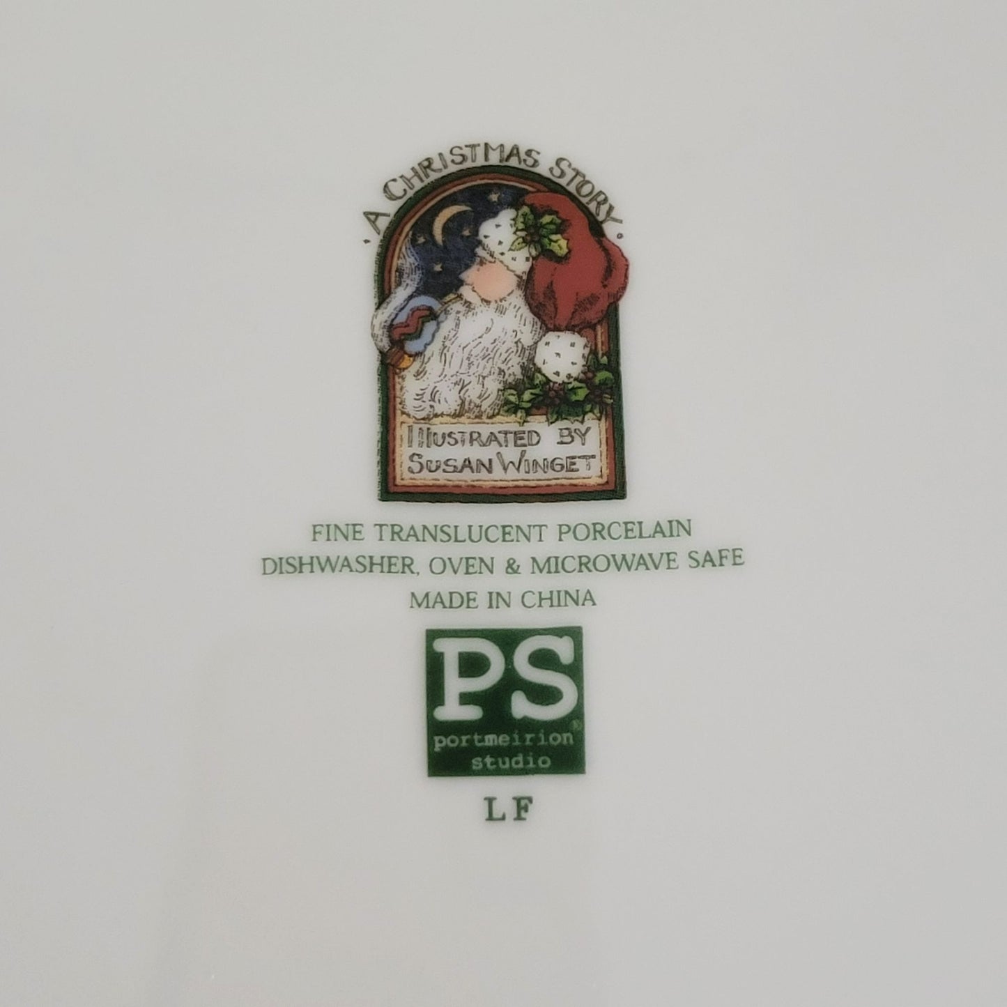 Portmeirion Christmas Story Dinner Plate, The Night Before Christmas