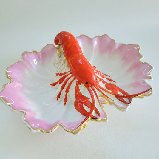Vintage Victorian Lobster Serving Dish