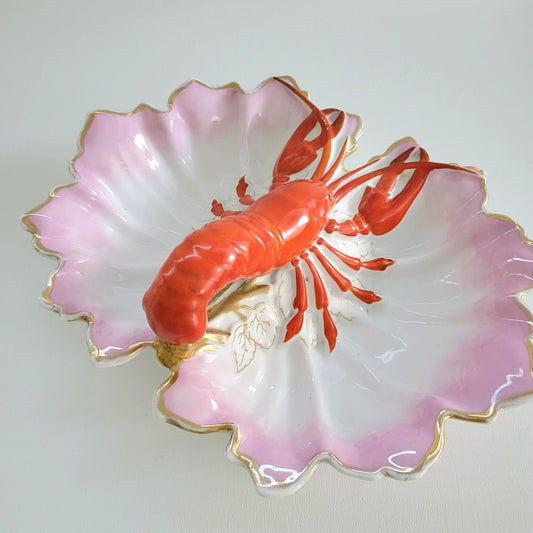 Vintage Victorian Lobster Serving Dish