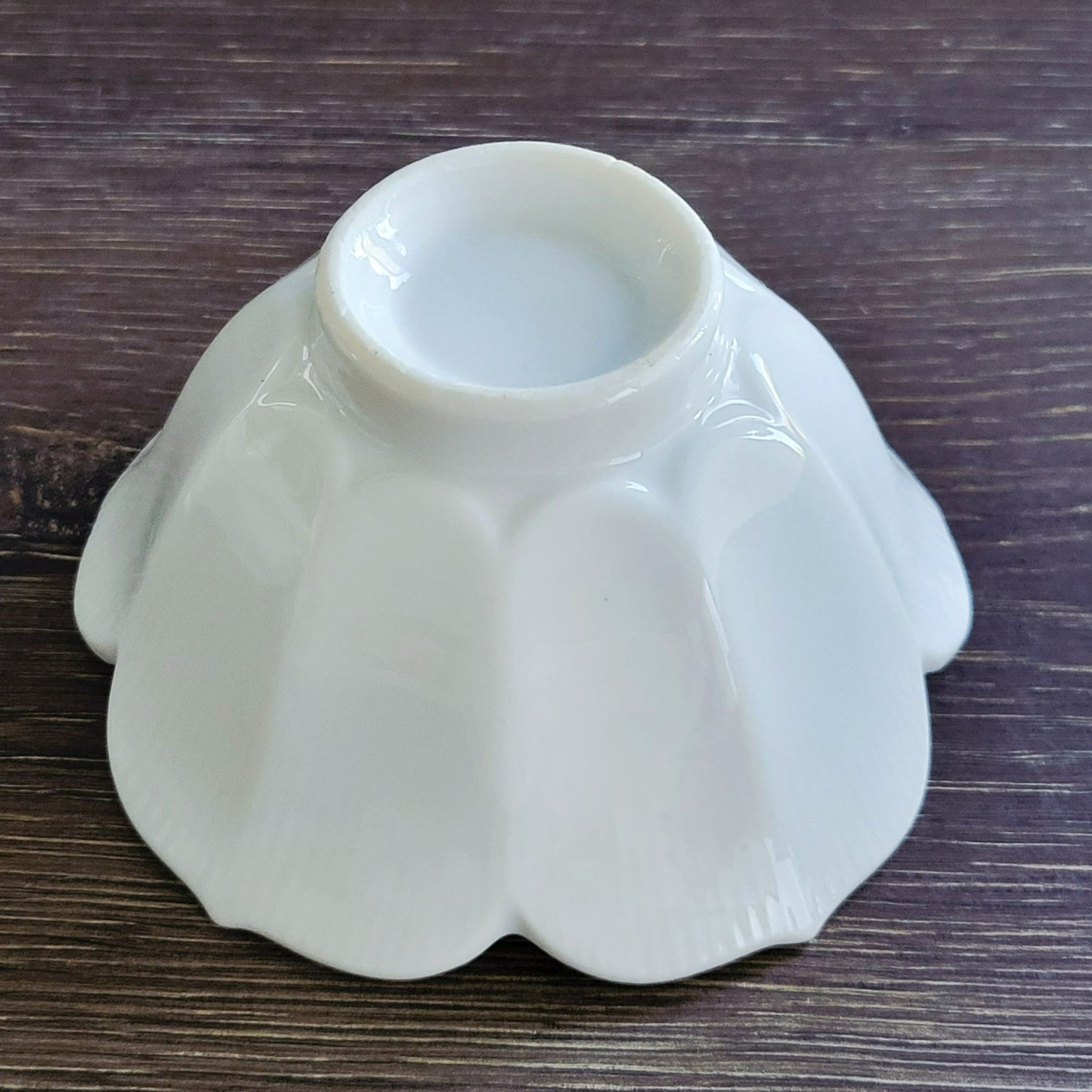 White Lotus Flower Rice Bowl Set of 4