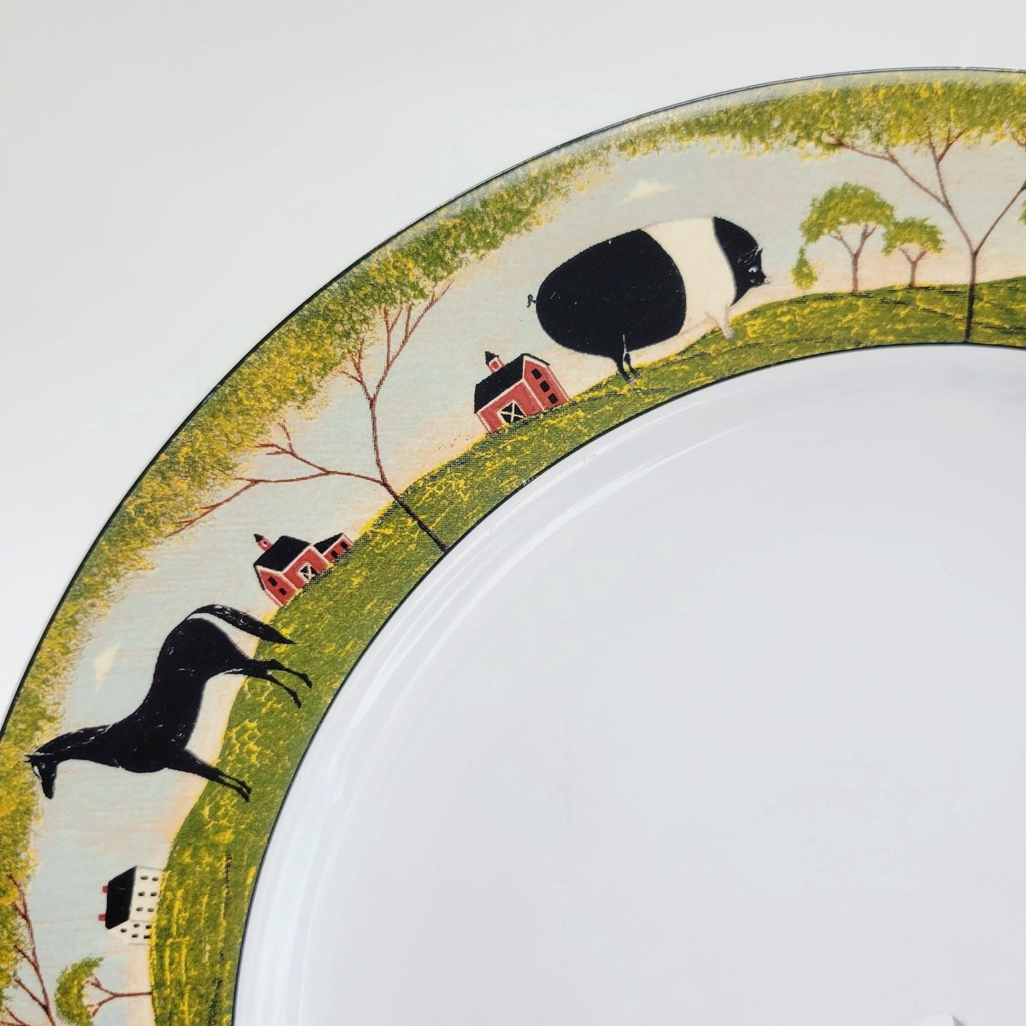 Folk Art Farm Tiered Dessert Stand