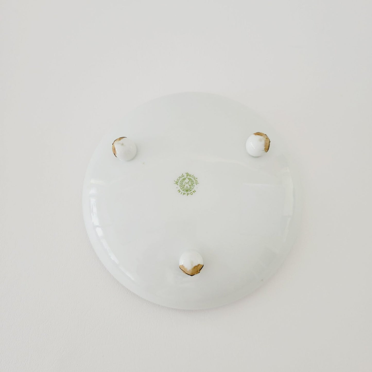 Antique Nippon Hand Painted Cottage on Lake Footed Bowl, c.1911-1921, Japanese Pottery Art