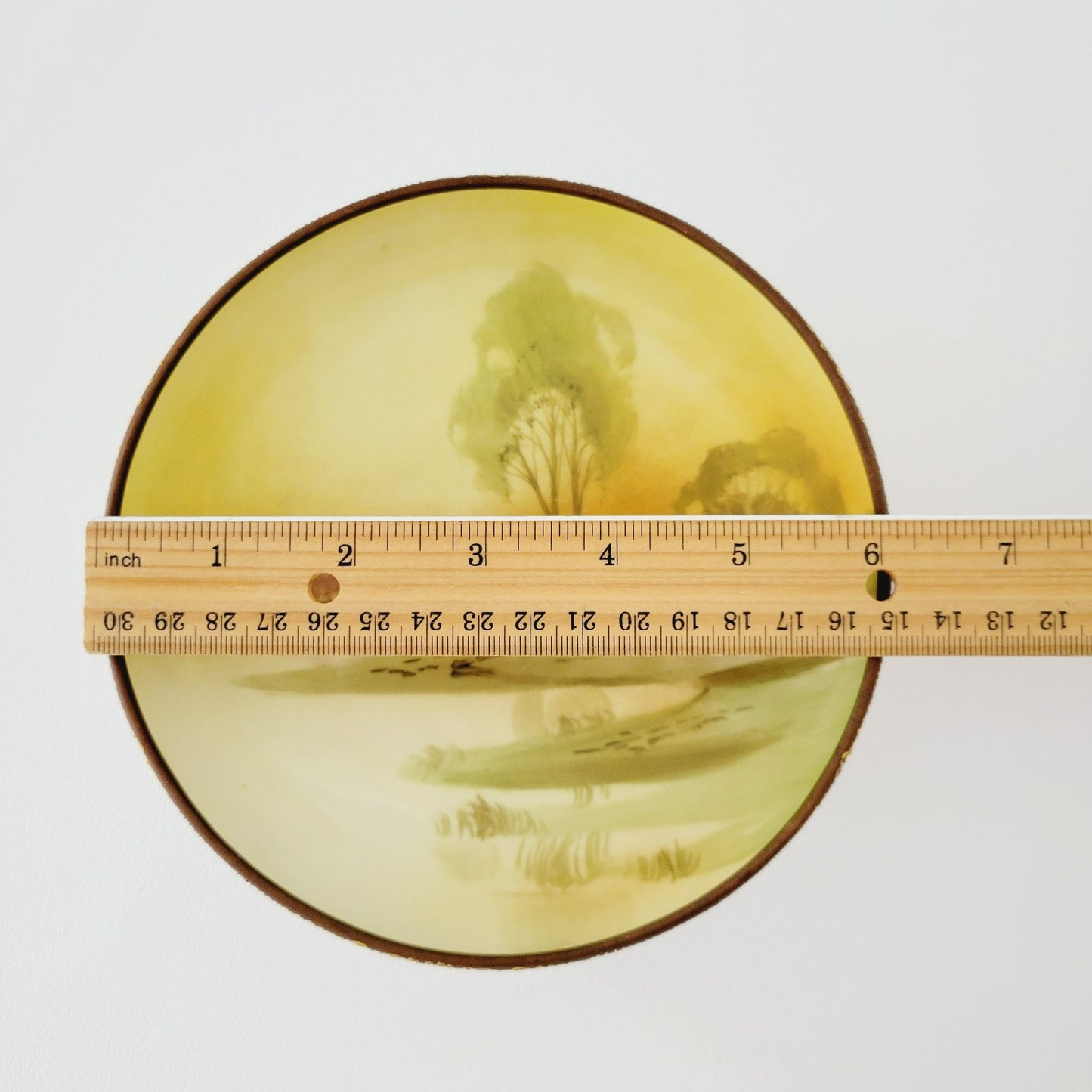 Antique Nippon Hand Painted Cottage on Lake Footed Bowl, c.1911-1921, Japanese Pottery Art