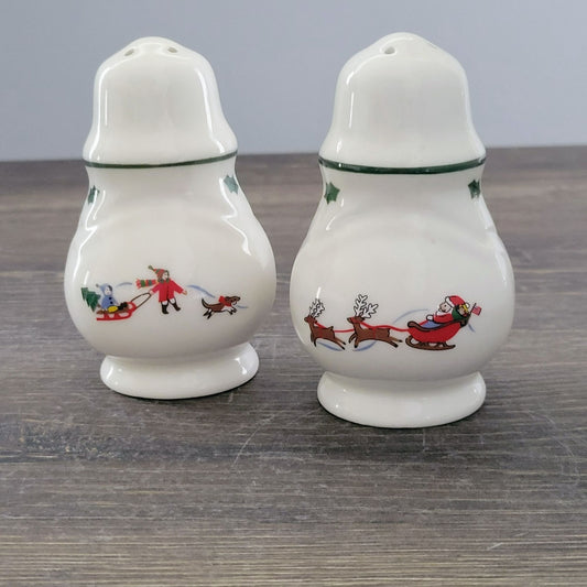Pfaltzgraff Snow Village Salt & Pepper Shaker, c.1990s
