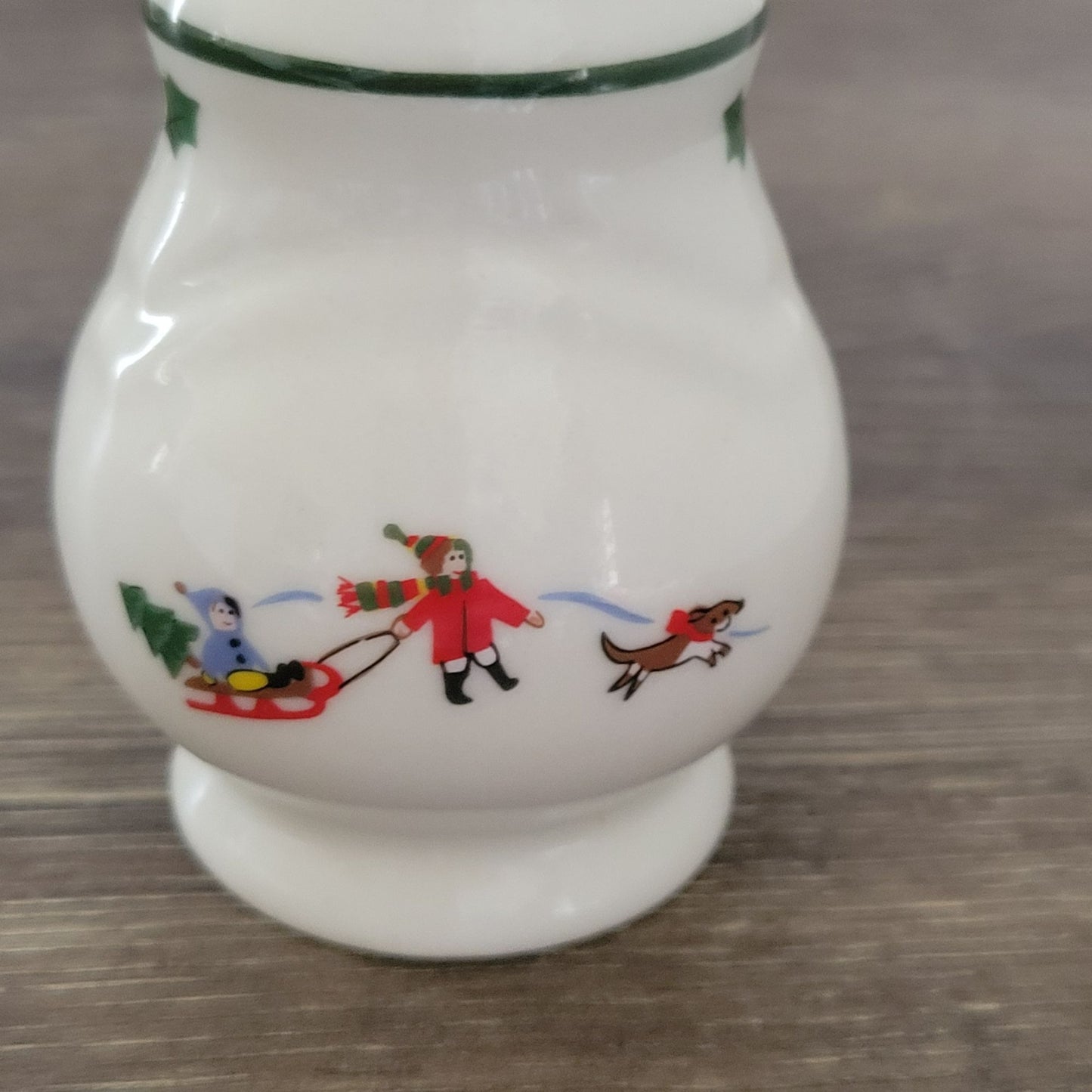 Pfaltzgraff Snow Village Salt & Pepper Shaker, c.1990s