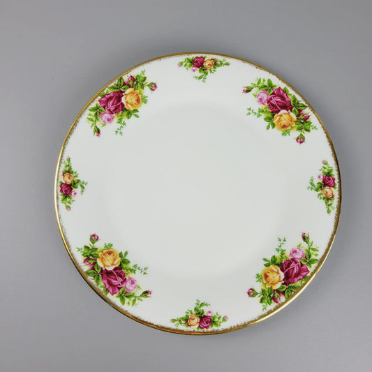 Royal Albert Old Country Roses FLAT EDGE Dinner Plate, Made in England
