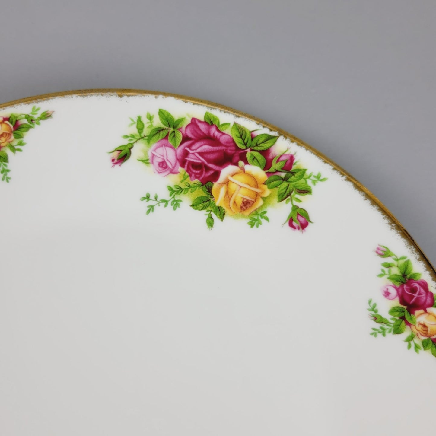 Royal Albert Old Country Roses FLAT EDGE Dinner Plate, Made in England