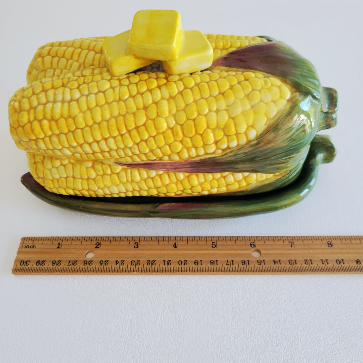 Department 56 Harvest Corn-On-The-Cob Butter Dish With Lid