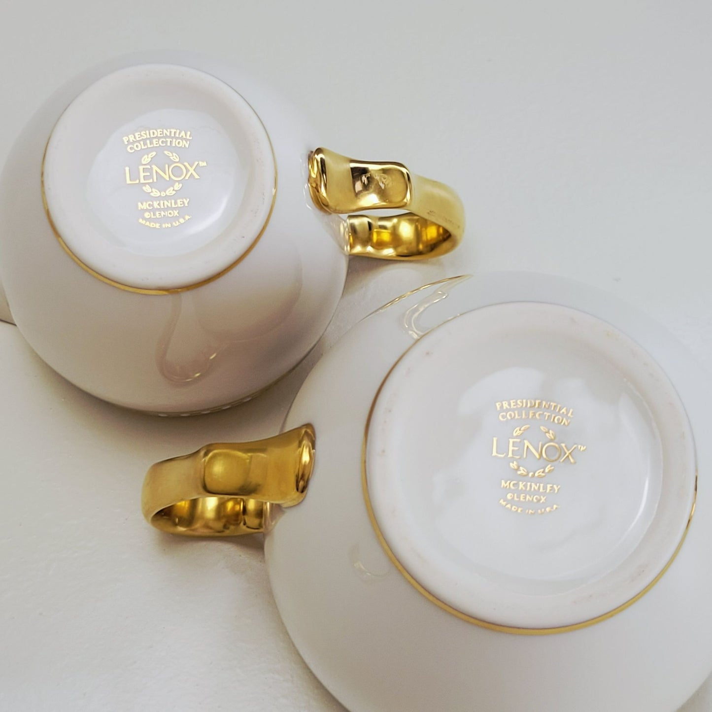 Lenox McKinley Creamer & Sugar Bowl, Presidential Collection, USA Made