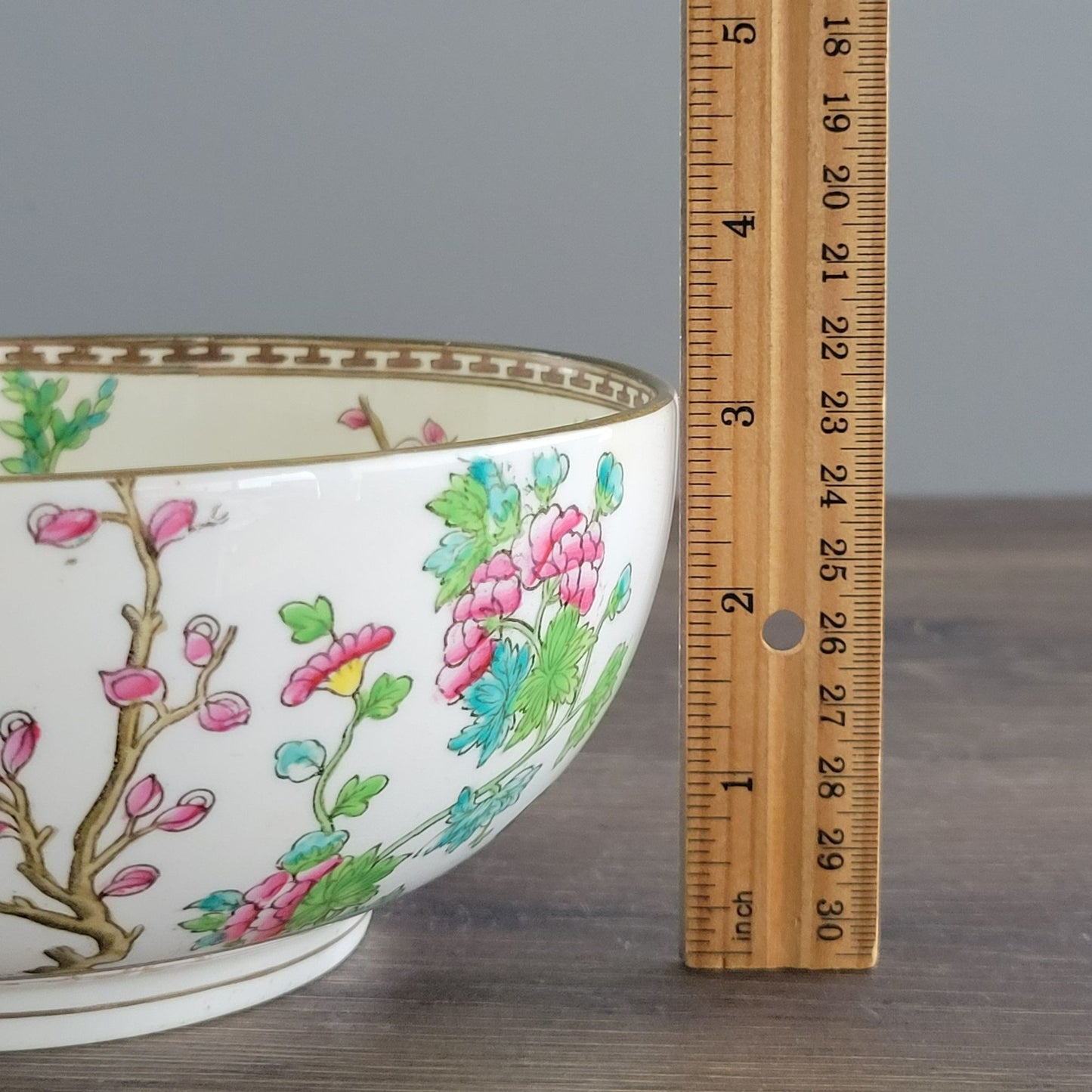 Antique Coalport Indian Tree 7" Round DECOR ONLY Bowl, c.1891-1939 England