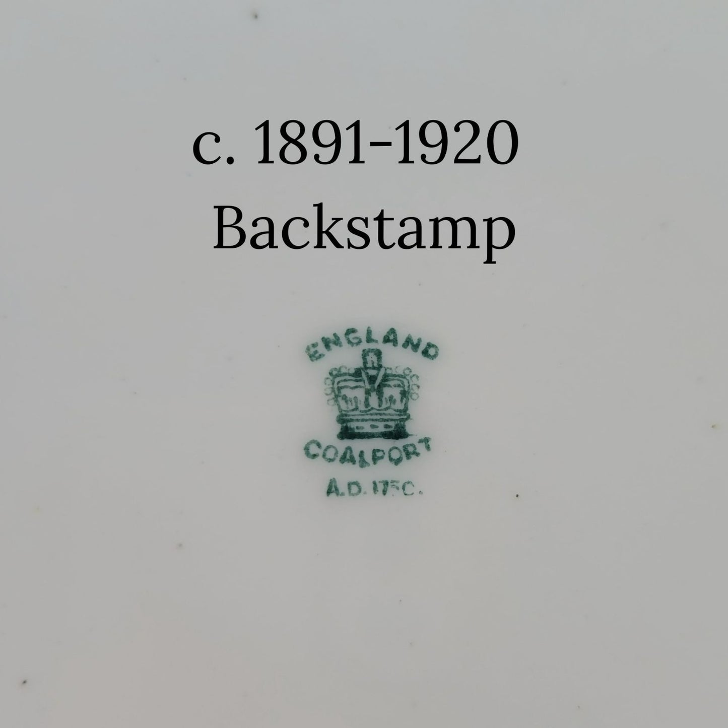 Antique Coalport Indian Tree Bread Plate, Set of 2, c.1891-1920 England