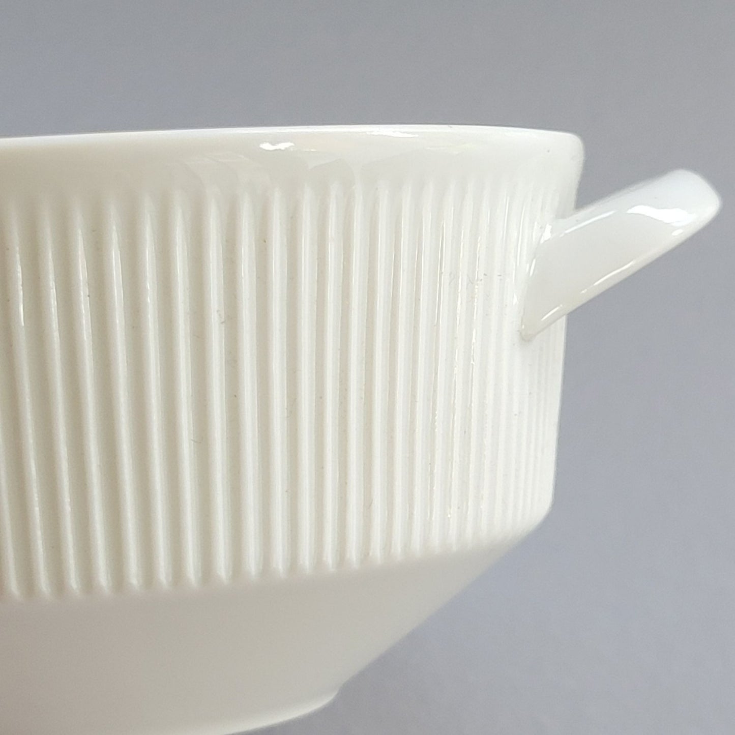 Arzberg Athena White Handled Cream Soup Bowl, c.1968-90 Germany
