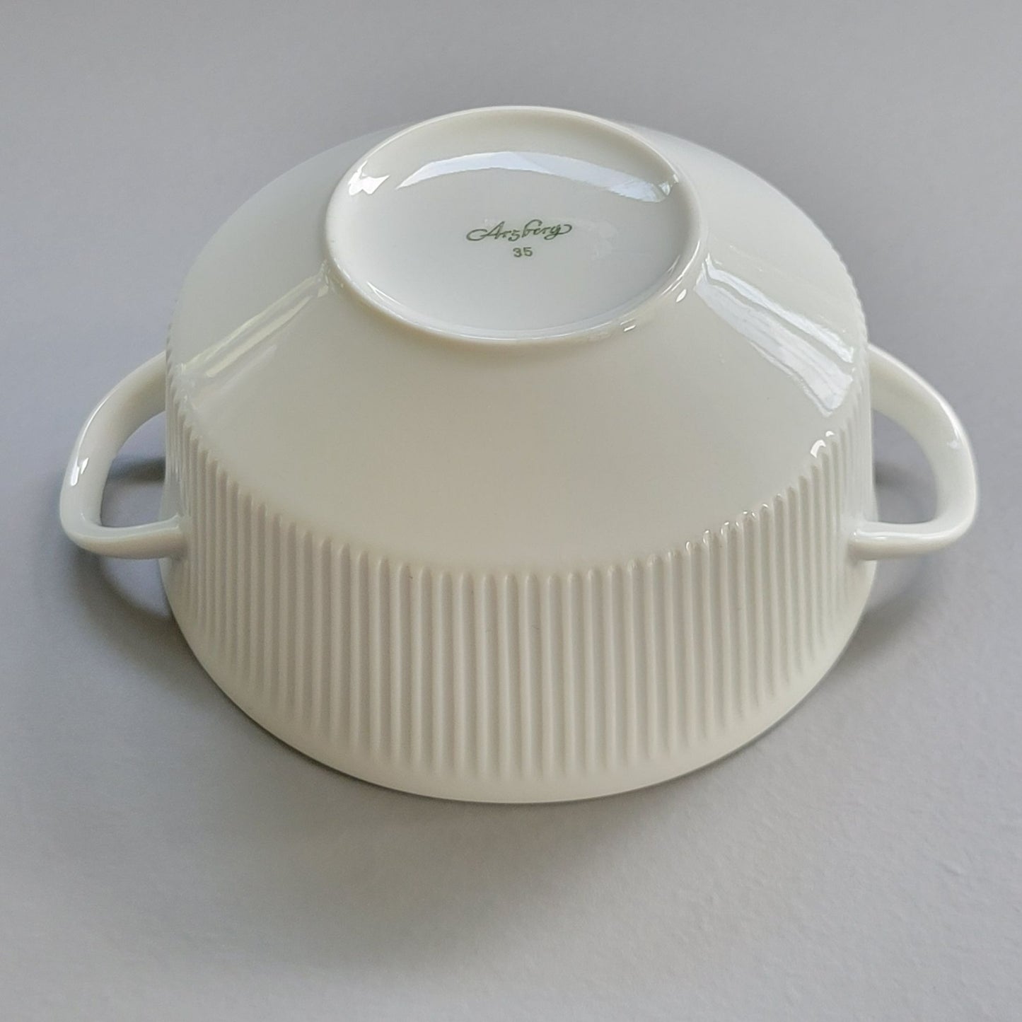 Arzberg Athena White Handled Cream Soup Bowl, c.1968-90 Germany