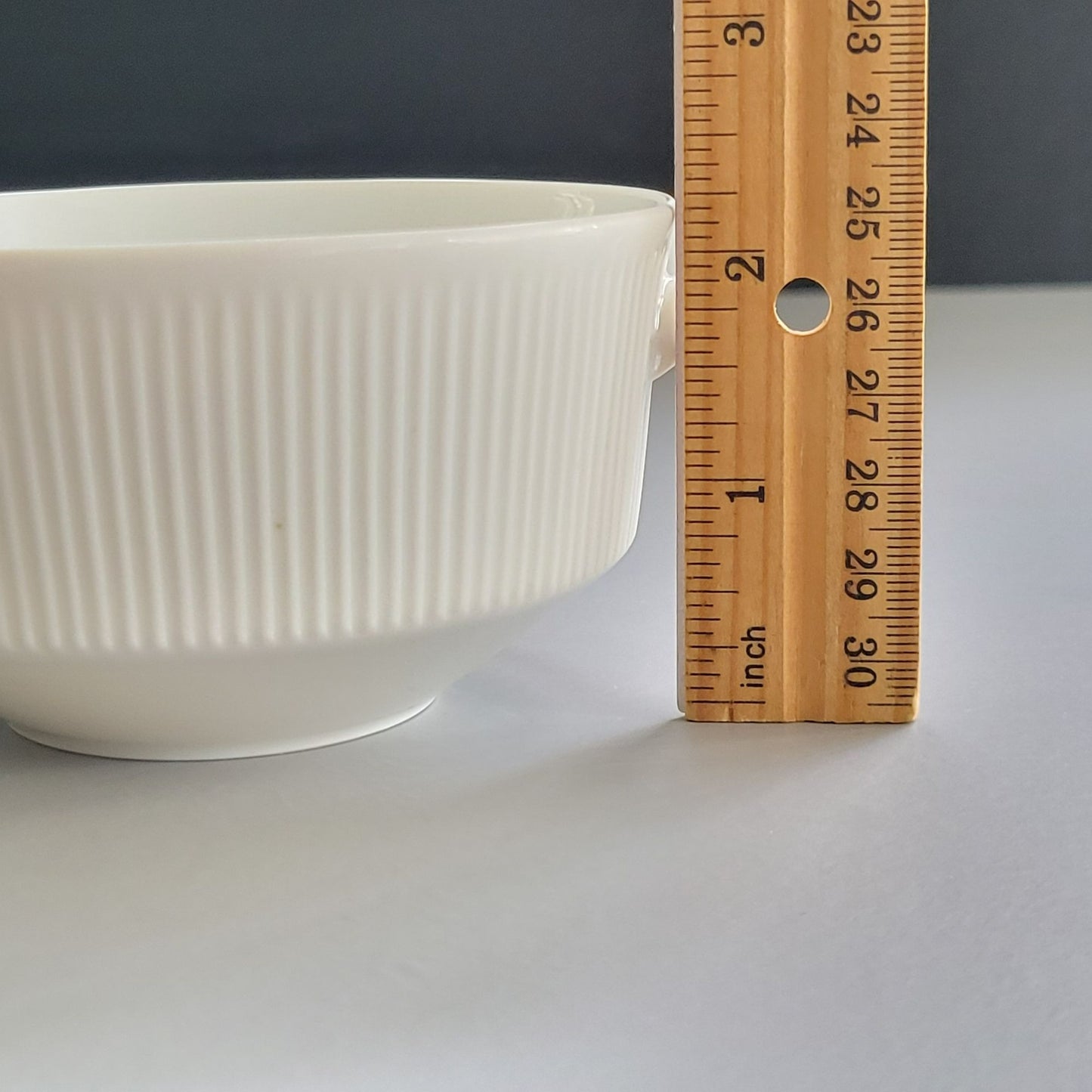 Arzberg Athena White Handled Cream Soup Bowl, c.1968-90 Germany