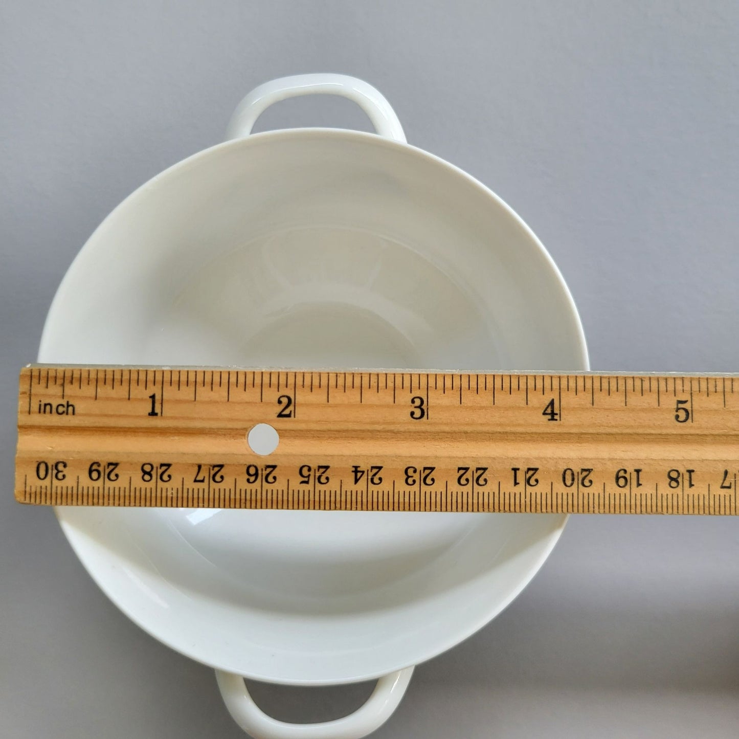 Arzberg Athena White Handled Cream Soup Bowl, c.1968-90 Germany