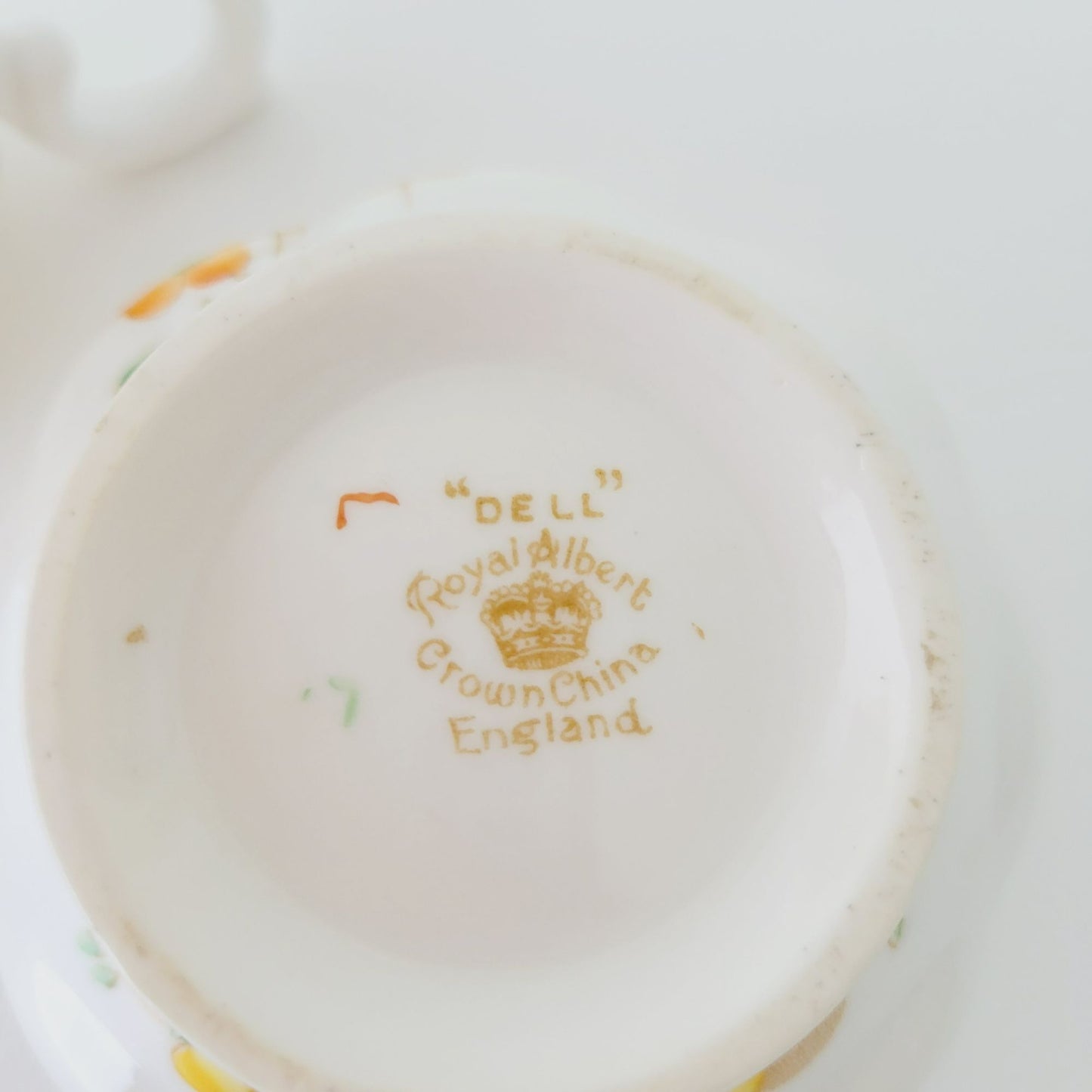 Rare Royal Albert Petite Creamer & Sugar Bowl, Crown China Dell c.1927-35 England