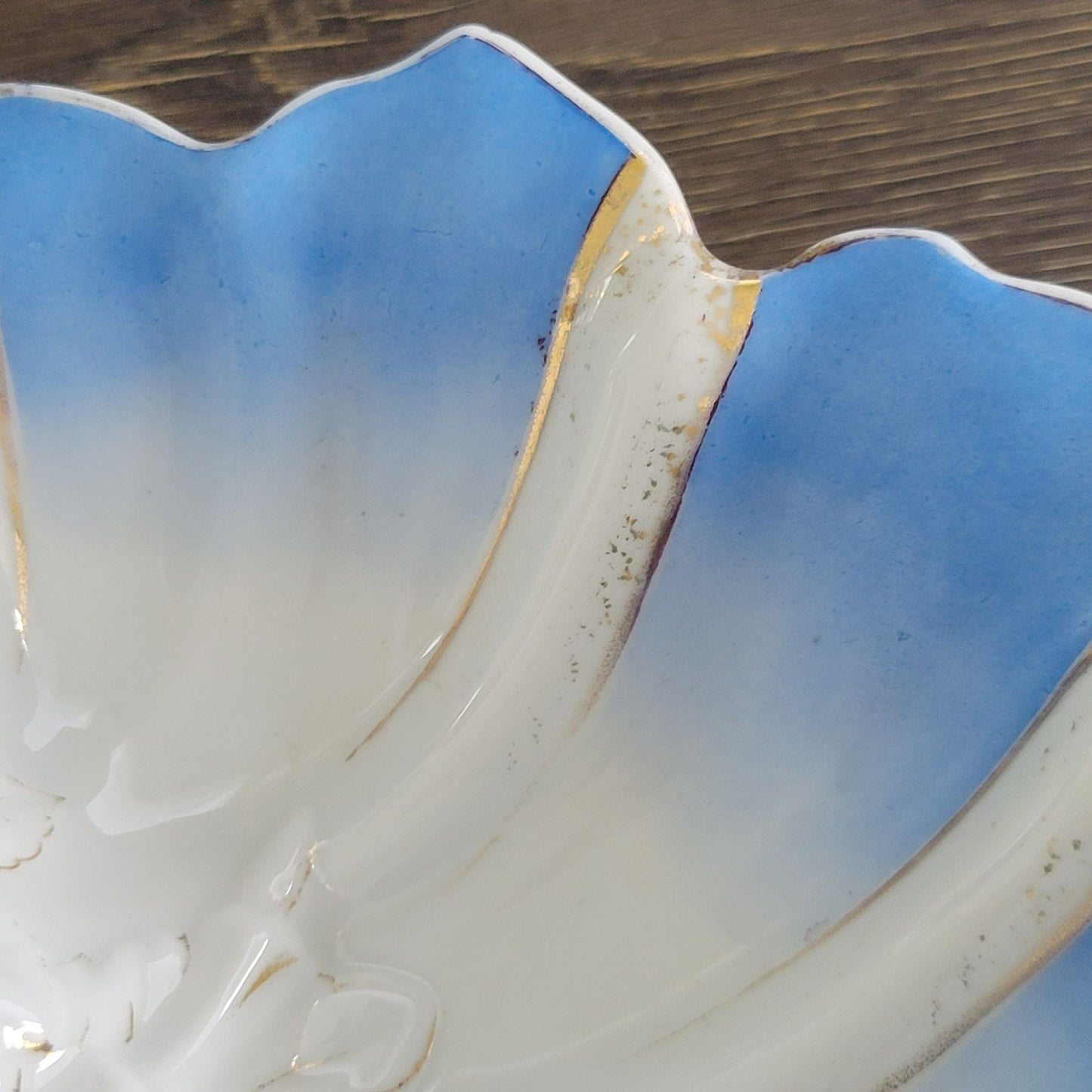 Antique JS Porcelain Blue & White Lobster Serving Dish, c.1896-1916 Germany